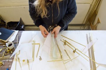 kaja skytte brass design construction danish art workshop