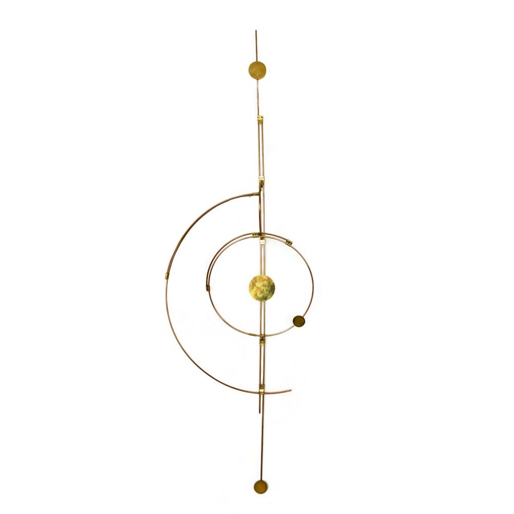 Kaja Skytte Wall Orbit Brass Art Home Hanging decoration Plants Planteplaneter København Design For her Unik Gaveidéer Inspiration Minimalism Galaxy Globe Scandinavian Danish Julegaveidé Fri fragt