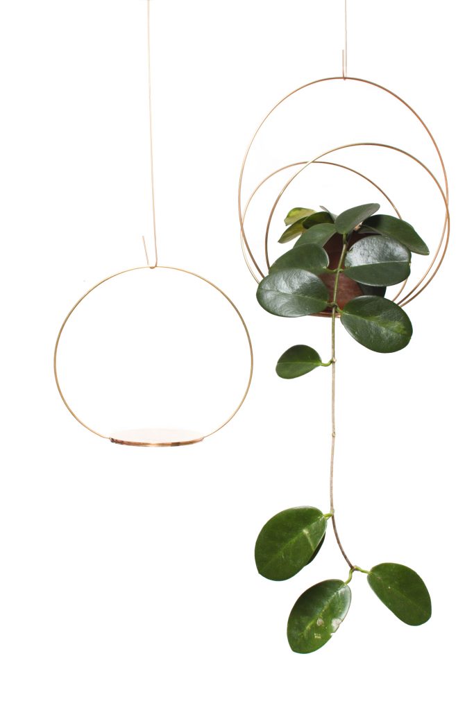 Kaja Skytte Circle Podium Brass Hangin Plate Plant Decoration Danish Design Christmas gift