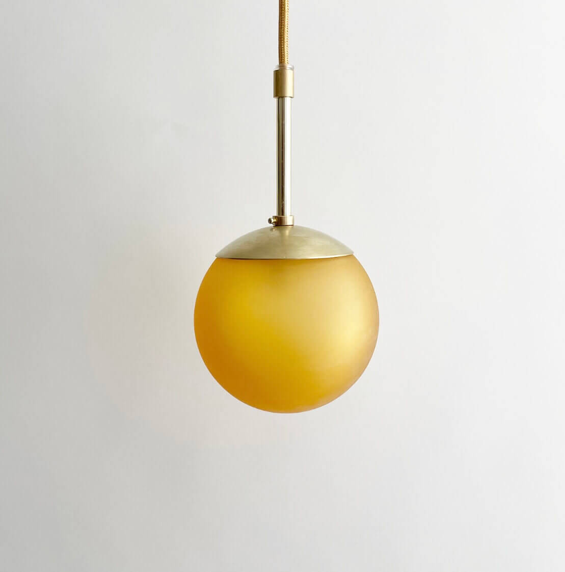 til bundet Konfrontere stole Aurora Pendant Yellow Sandblasted - Kaja Skytte